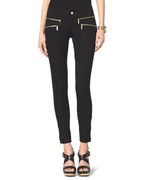 michael kors black jeans with logo women|Michael Kors women's skinny jeans.